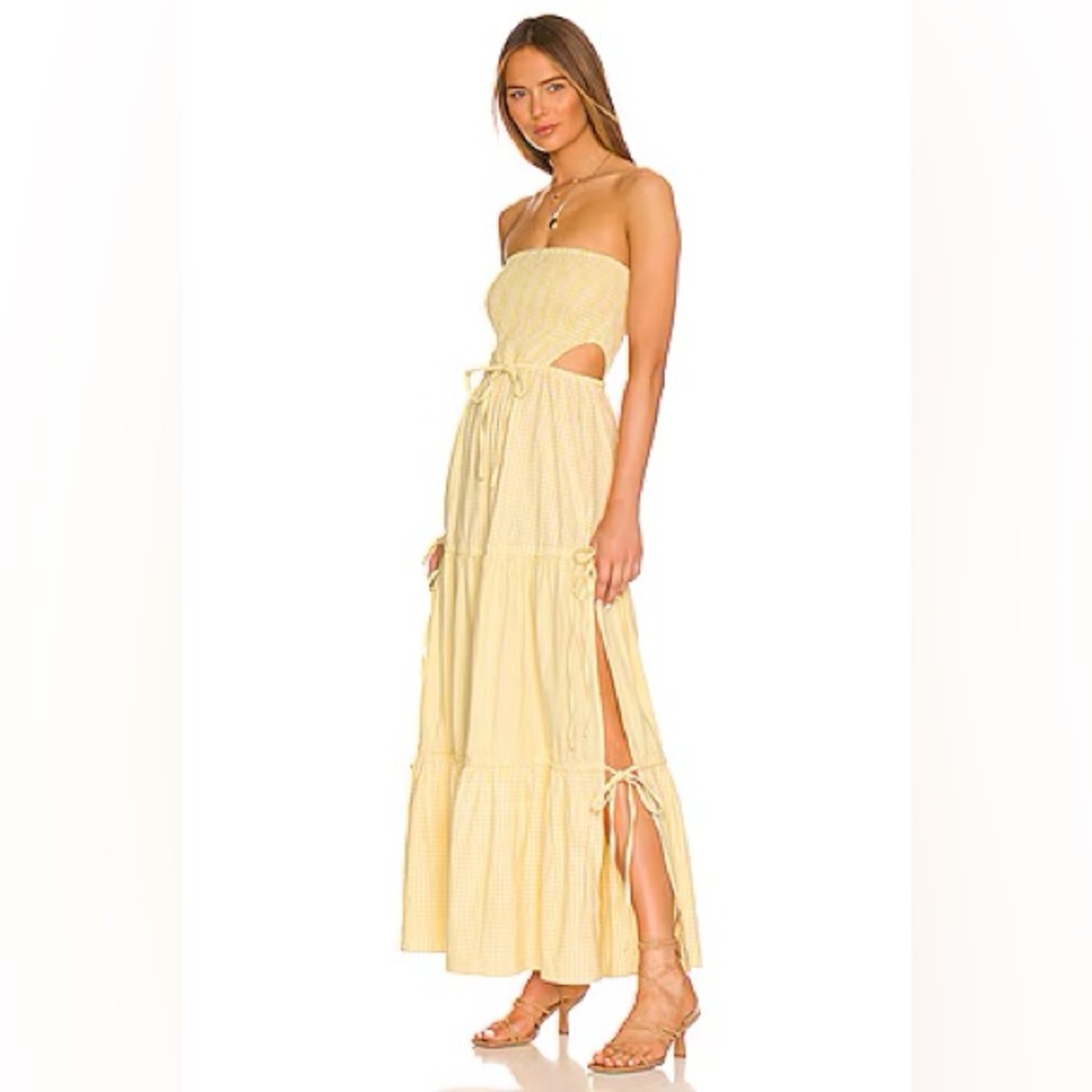 RAYS FOR DAYS Kelle Dress Lemom Yellow Gingham